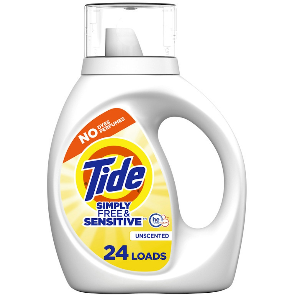 Photo of Tide Simply Liquid Laundry Detergent, Free & Sensitive, 32 Fl Oz