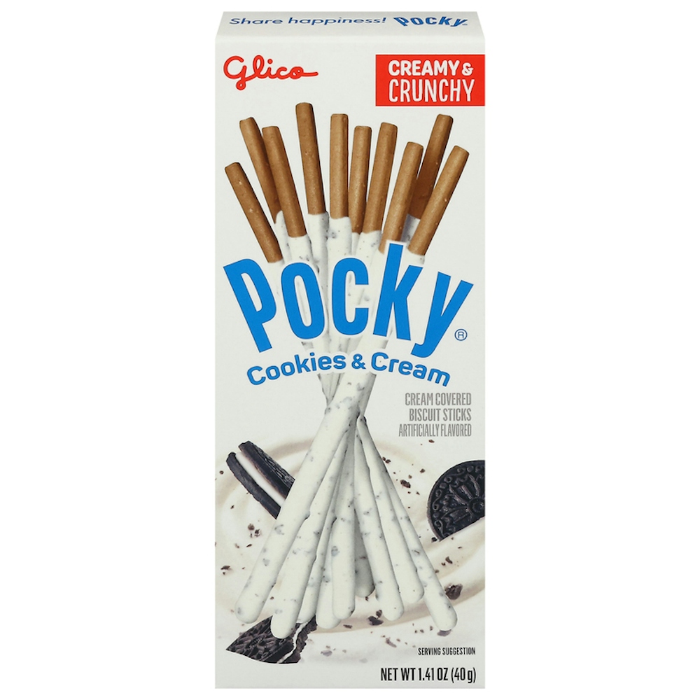 Photo of Glico Pocky Cookies & Cream Covered Biscuit Sticks 1.41oz