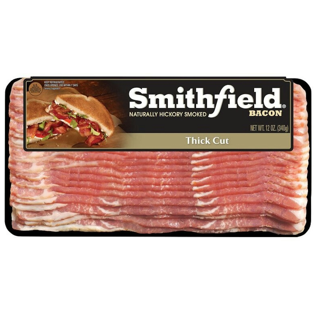 Photo of Smithfield Naturally Hickory Smoked Thick Cut Bacon 12 Oz. Pack