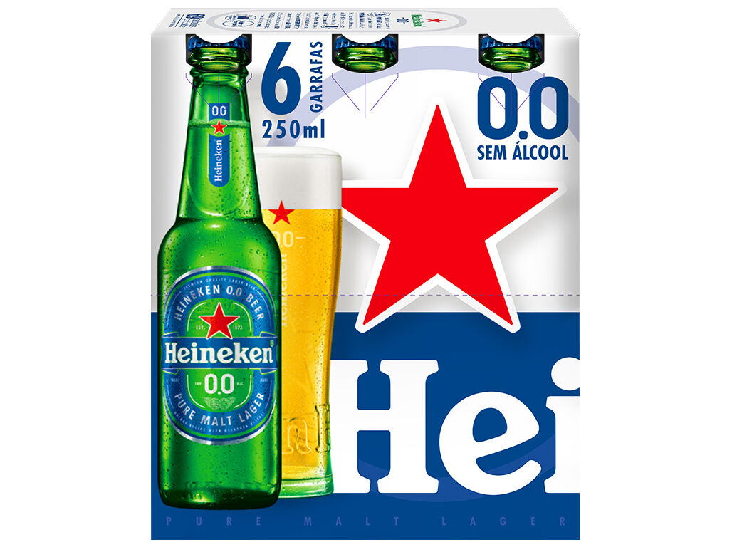 CERVEZA HEINEKEN 0,0 25CL P-6
