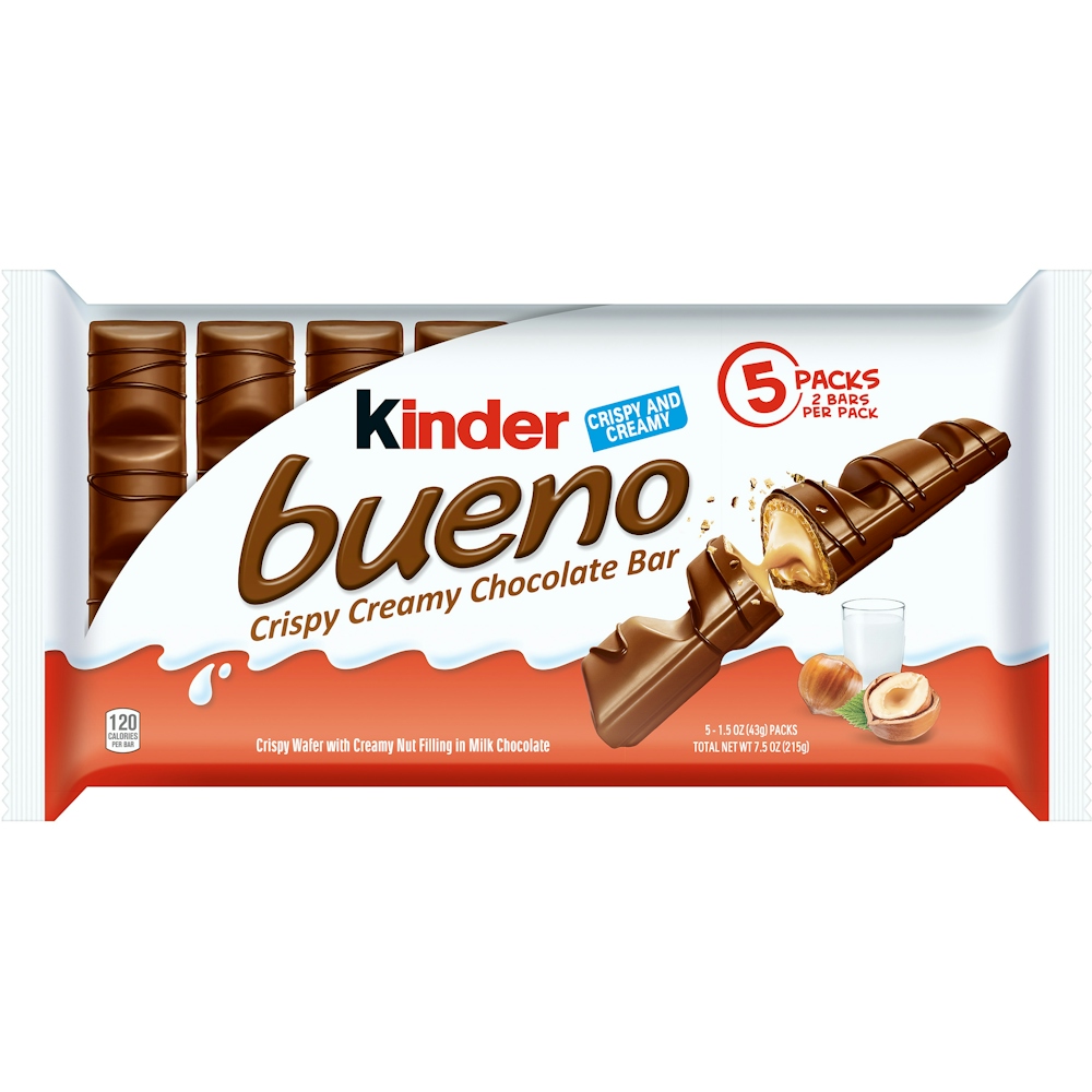Photo of Kinder Chocolate Bar, Crispy Creamy, 5 Pack