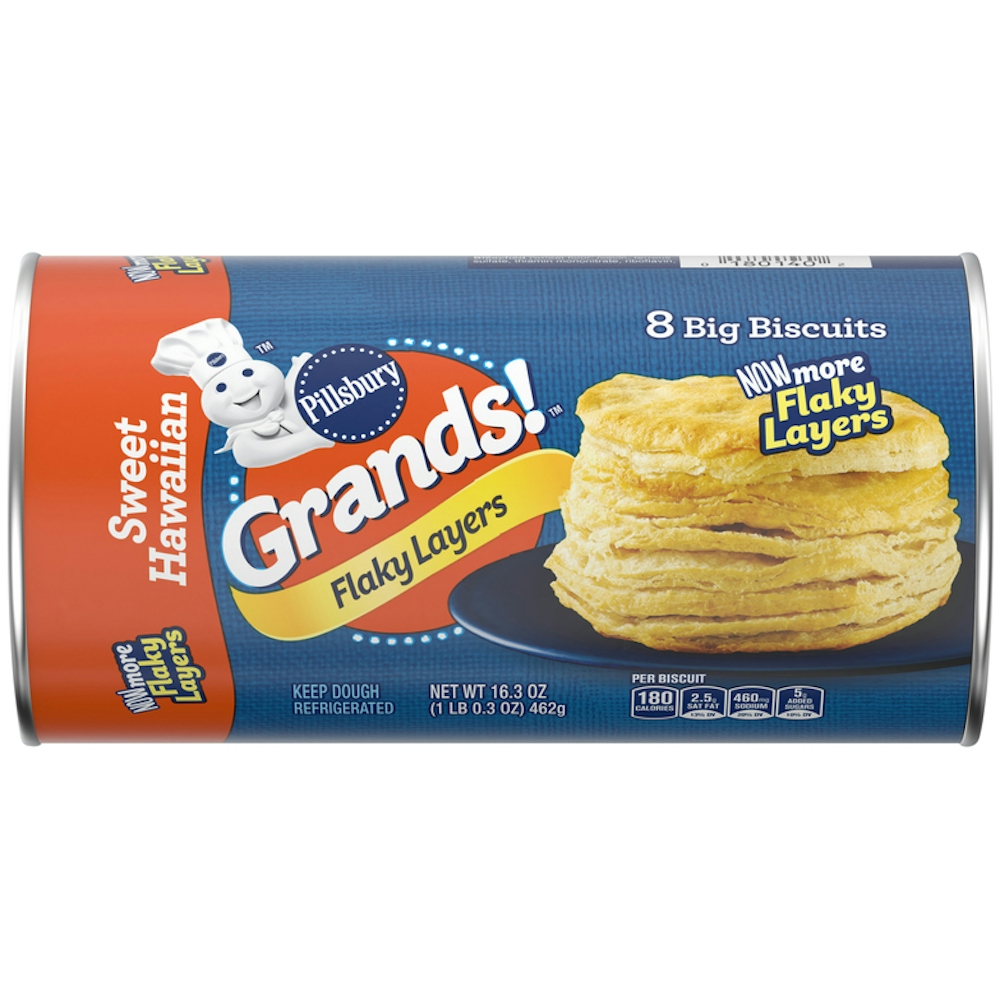Pillsbury Grands! Sweet Hawaiian Flaky Layers Biscuits 8 Count