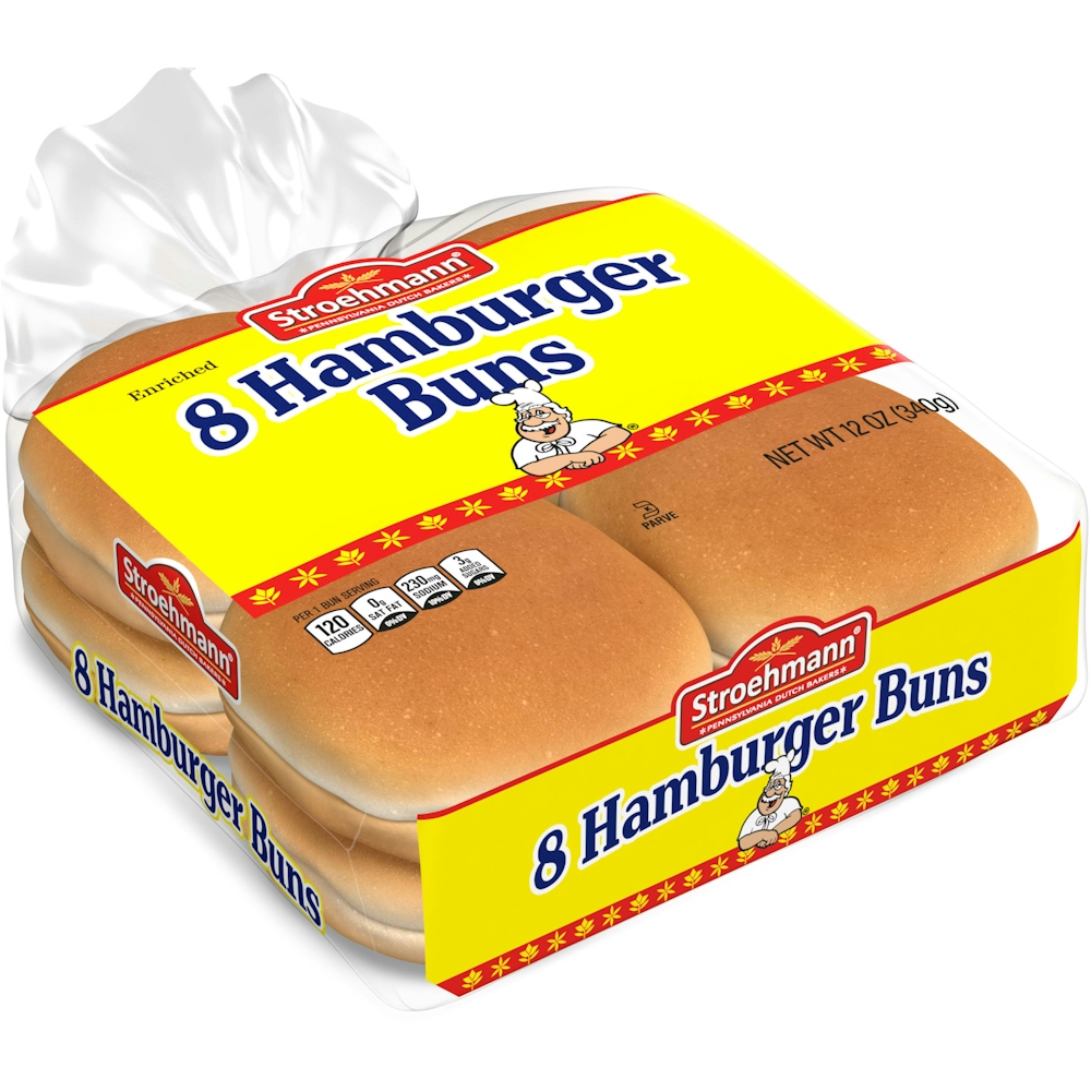 Enriched 8 Hamburger Buns