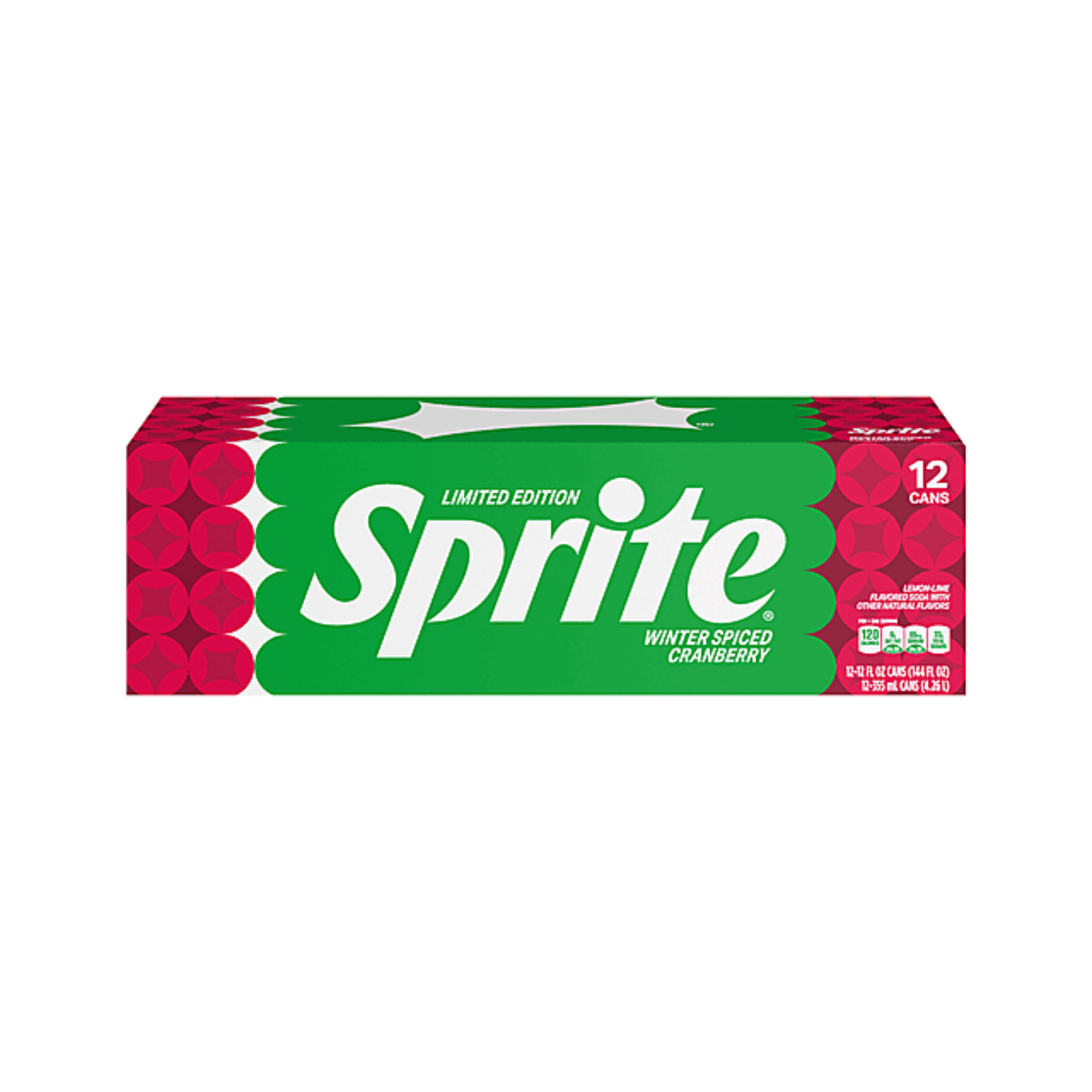 Photo of Sprite Winter Spiced Cranberry, Lemon Lime And Cranberry Flavored Soda Pop Soft Drink, 12 Fl Oz