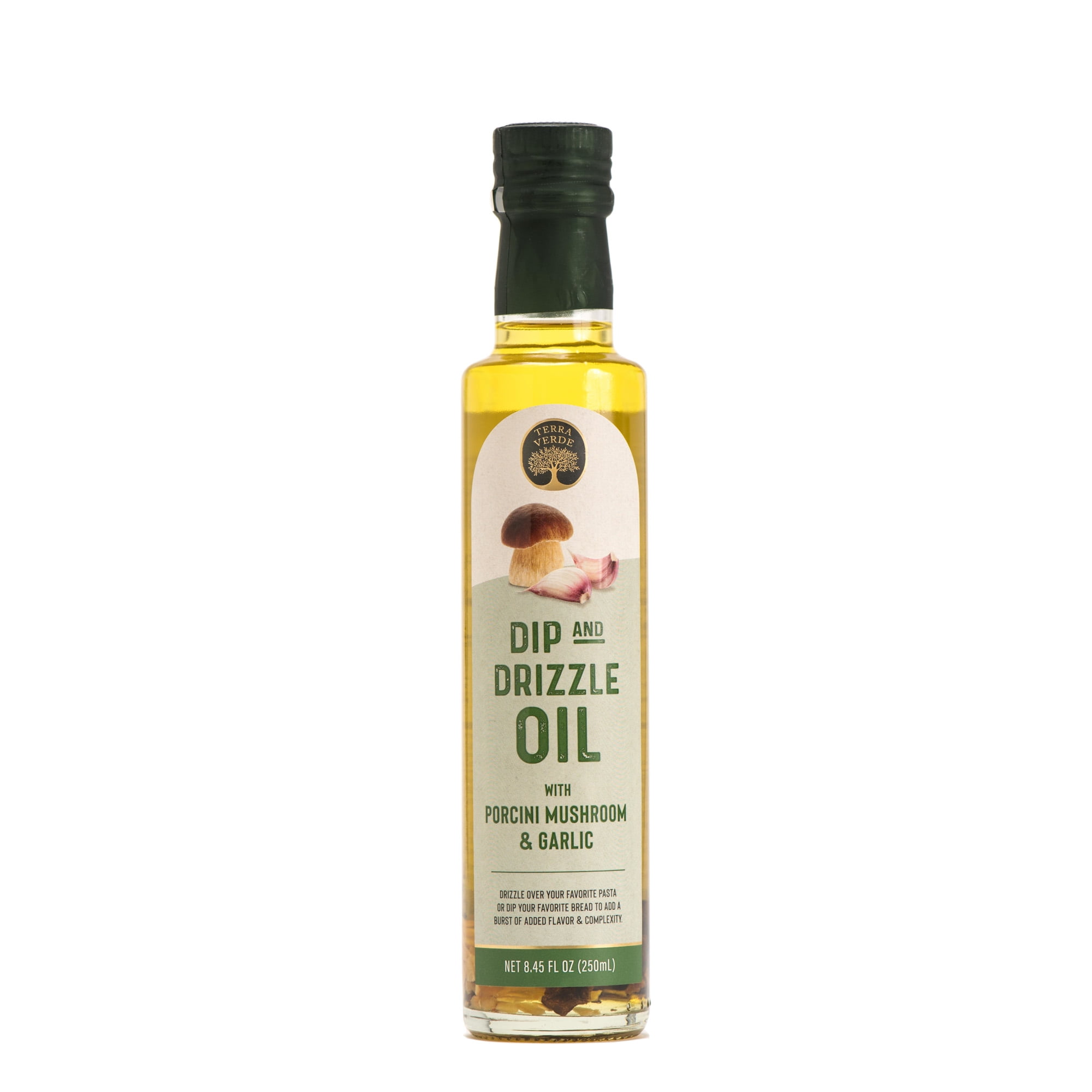 Terra Verde T-Dip and Drizzle Oil with Porcini Mushroom & Garlic Extra Virgin Olive Oil