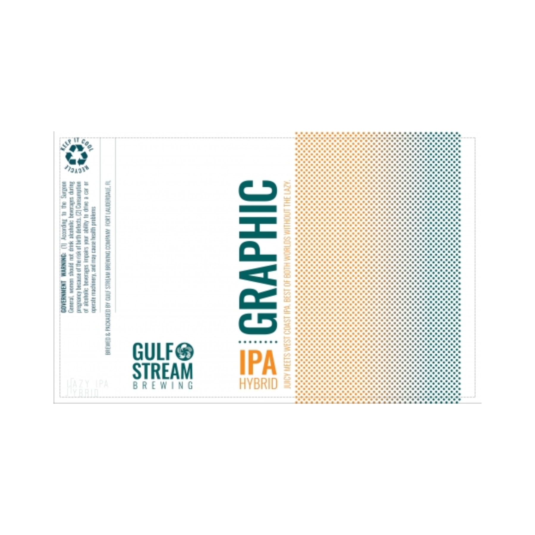 Ipa Graphics Gulf Stream Brewing Graphic IPA Hybrid 12oz 6-Pack Can — UPC ...