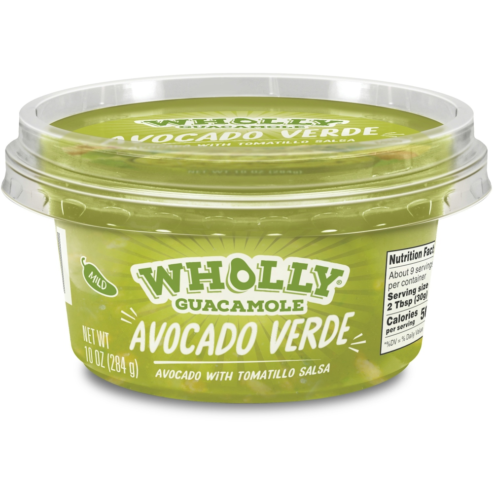 Wholly Guacamole Mild Avocado Verde Packaged Layered Dip - 10 Ounce