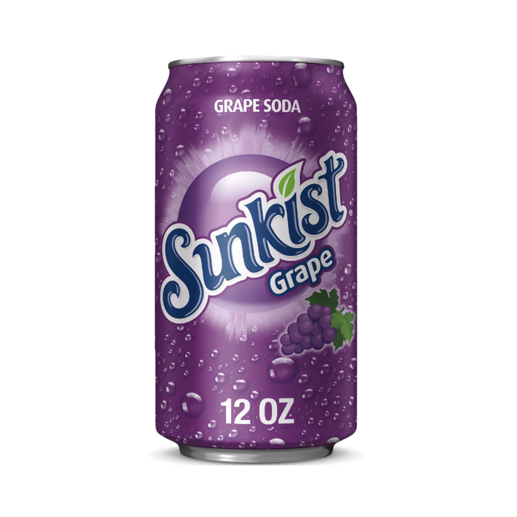 Sunkist Grape Soda – 12 Pack Cans 144.00 Fl Oz