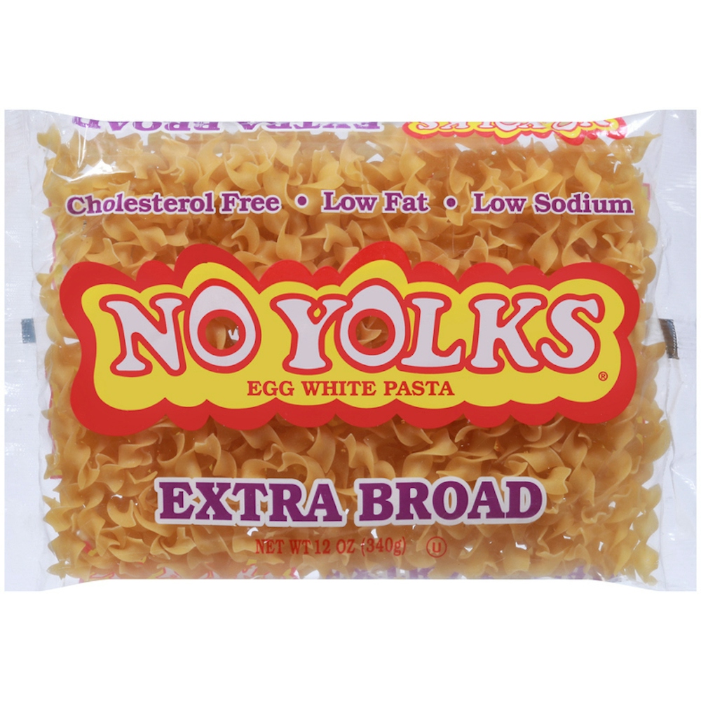 Photo of No Yolks Cholesterol Free Egg White Pasta Extra Broad Noodles