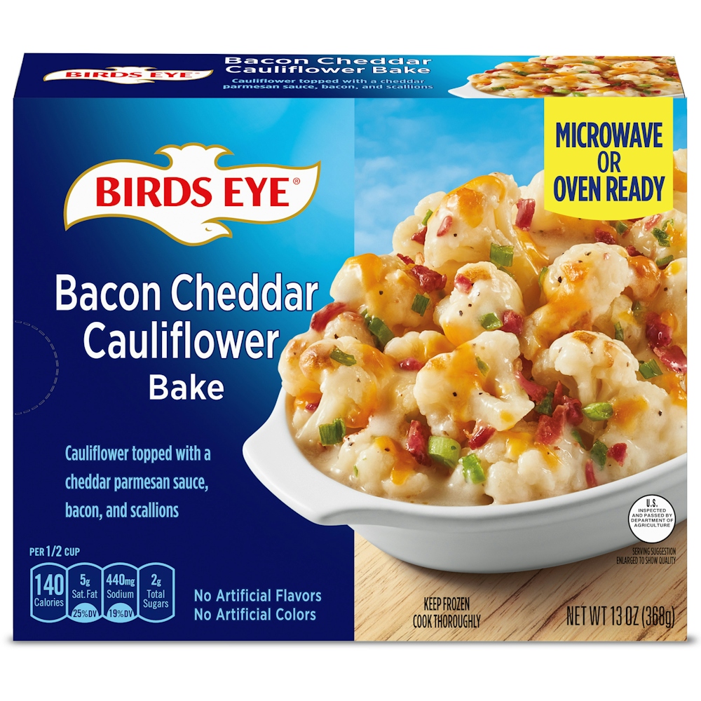 Birds Eye Bacon Cheddar Cauliflower Bake Frozen Vegetable, 13 Oz Box