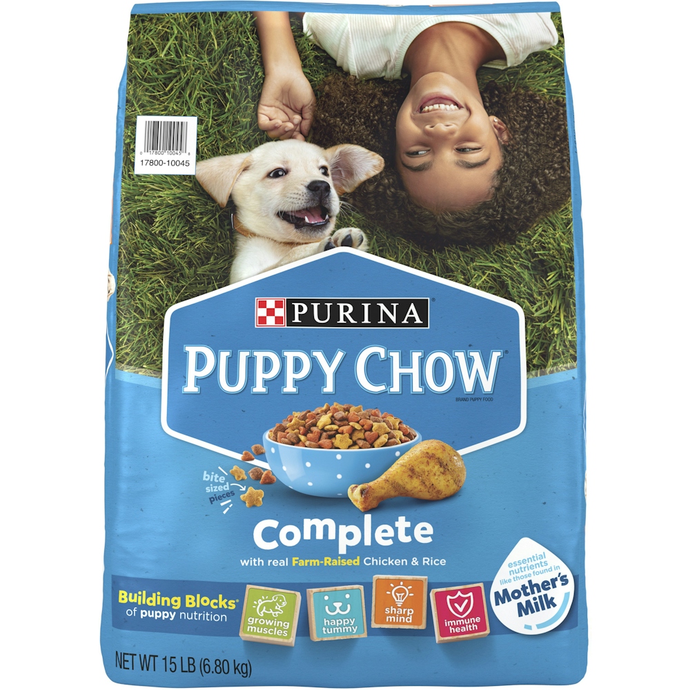 Puppy Chow Purina High Protein Dry Food, Complete With Real Chicken 15 Lb