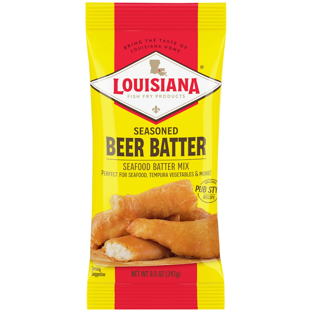 Photo of Louisiana Fish Fry Products Batter Mix, Seafood, Beer Batter, Seasoned 8.5 Oz