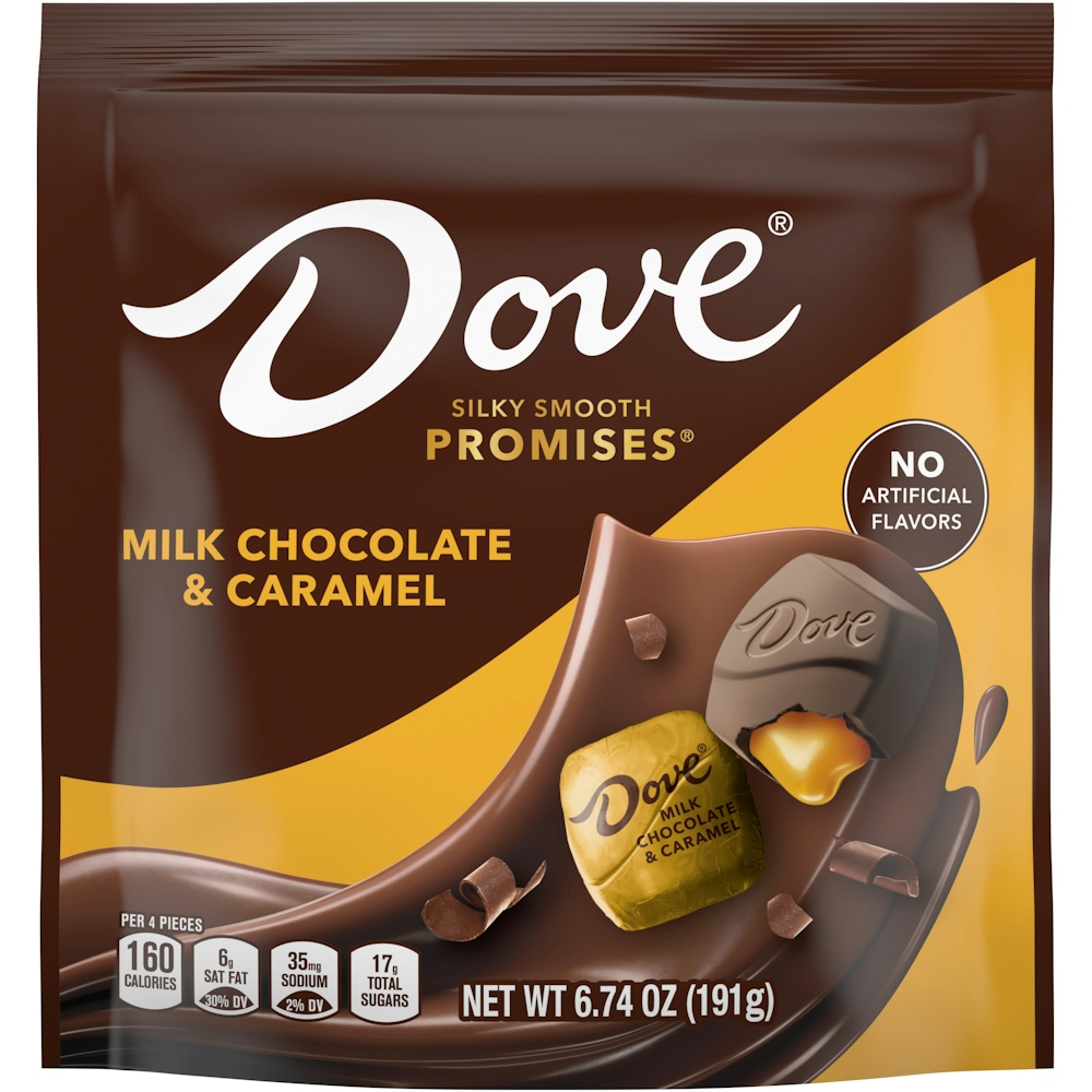 Dove Promises Milk Chocolate & Caramel Candy - 6.74 Oz Bag