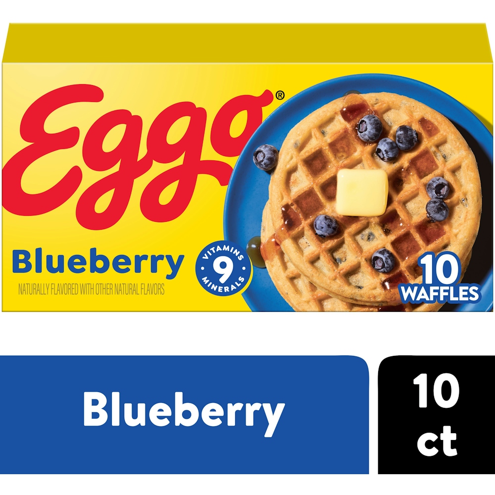 Photo of Eggo Kellogg's Blueberry Frozen Waffles - 12.3oz/10ct