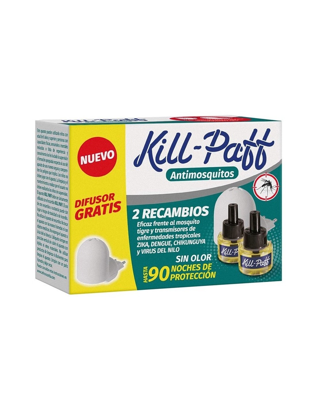 KILL-PAFF MOSQUITOS DIFUSOR + RECAMBIO