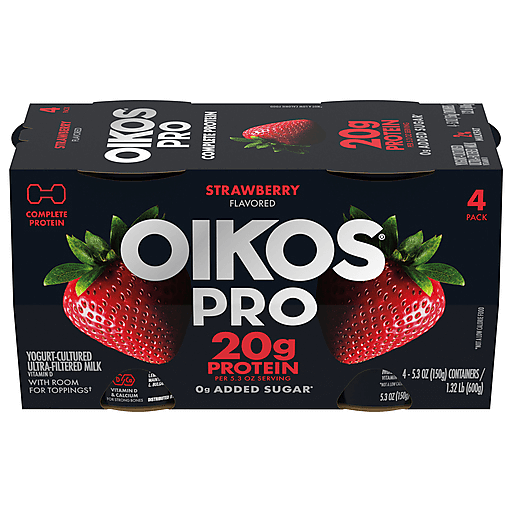 Photo of Oikos Pro Strawberry Flavored 4 Pack Yogurt
