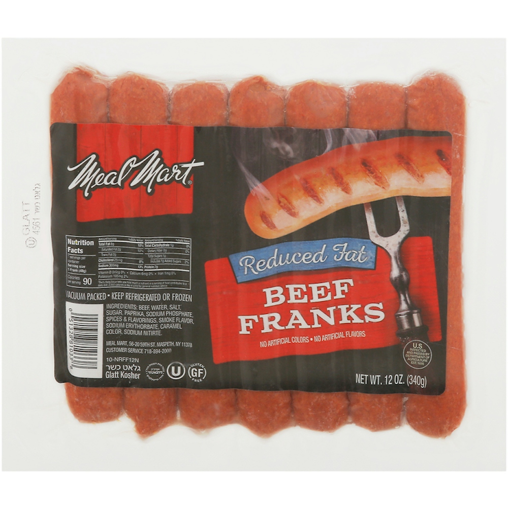 Reduced Fat Beef Franks