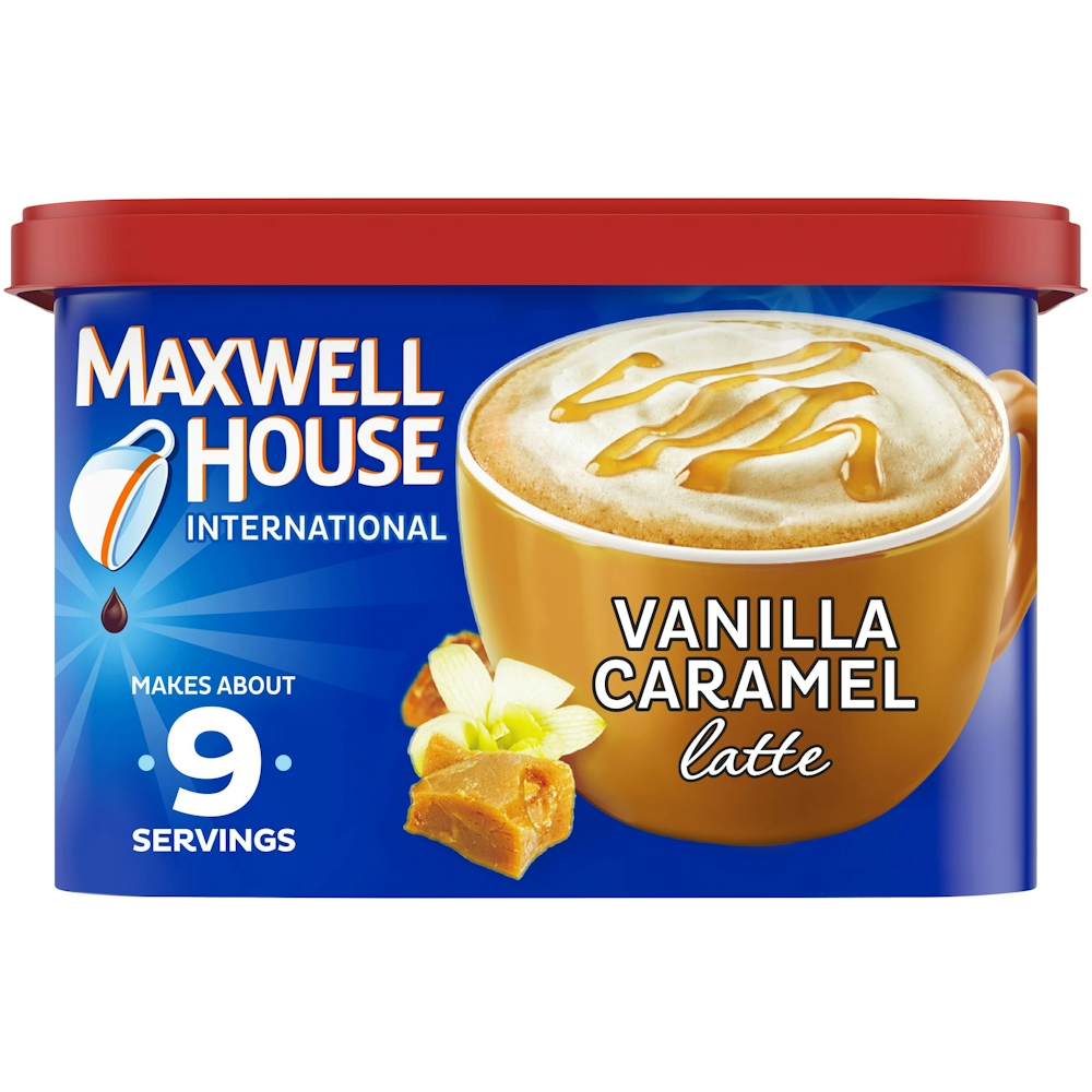 Photo of Maxwell House International Cafe Vanilla Caramel Latte Cafe-style Instant Coffee Beverage Mix