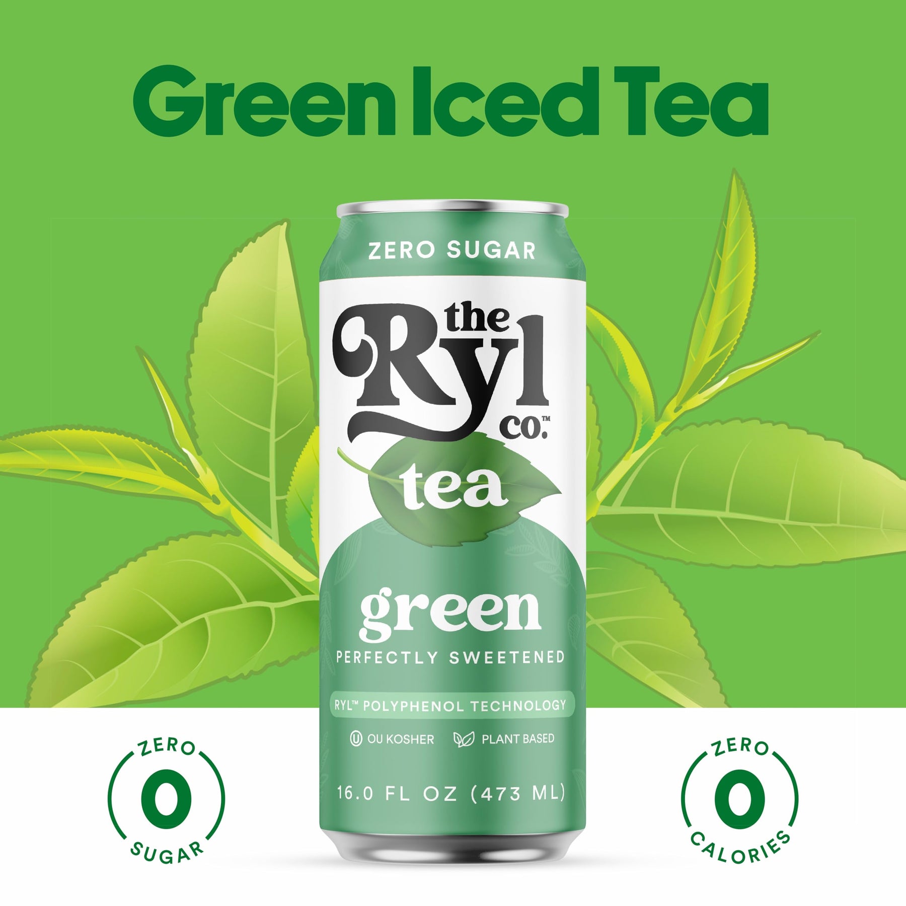 Photo of The Ryl Co. Green Iced Tea, 16 Fl Oz