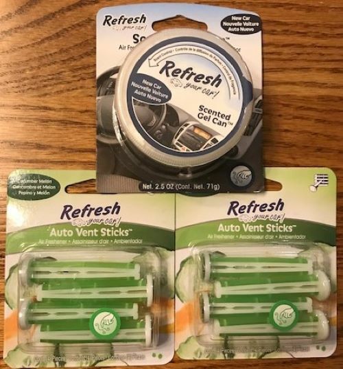 Photo of Refresh Your Car Odor Eliminating Auto Vent Stick Air Freshener Cucumber Melon