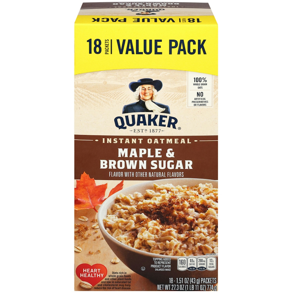 Photo of Quaker Maple & Brown Sugar Instant Oatmeal Value Pack