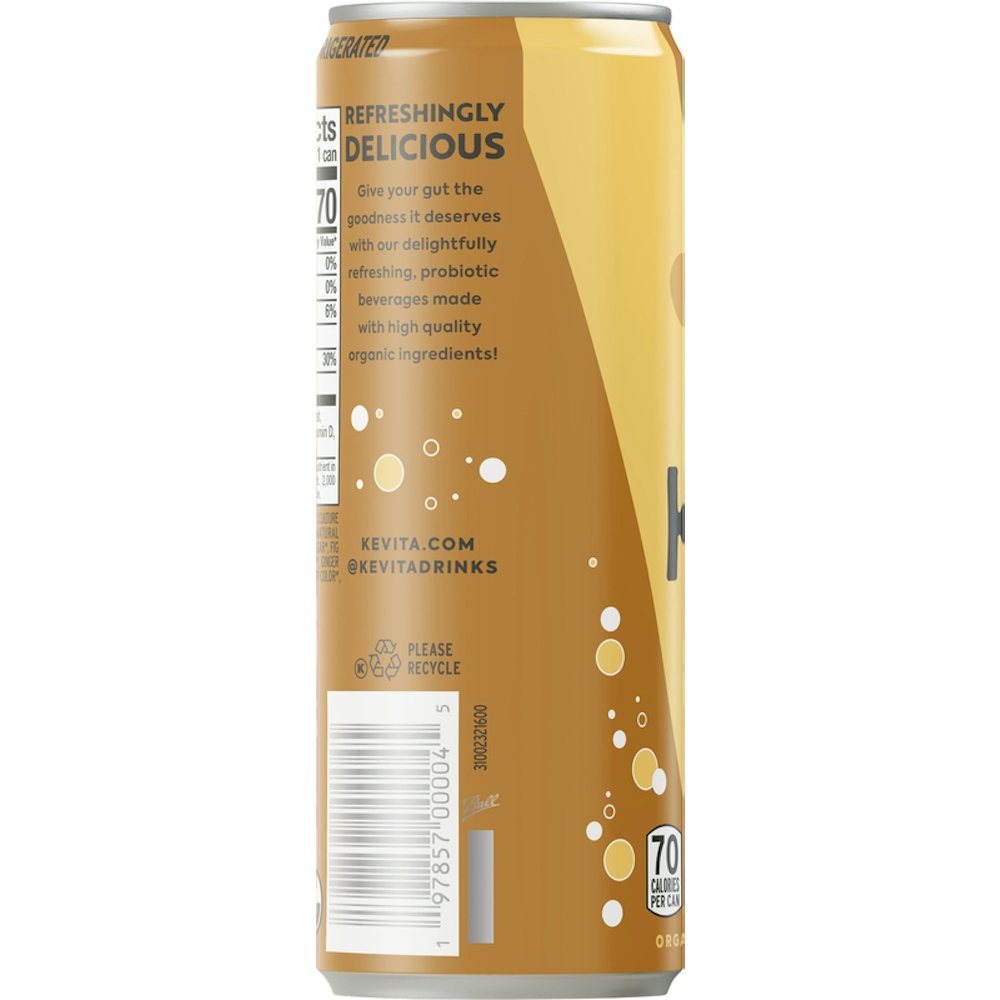 Photo of KeVita Lemon Ginger Probiotic Refresher Sparkling Drink - 12 Fl Oz