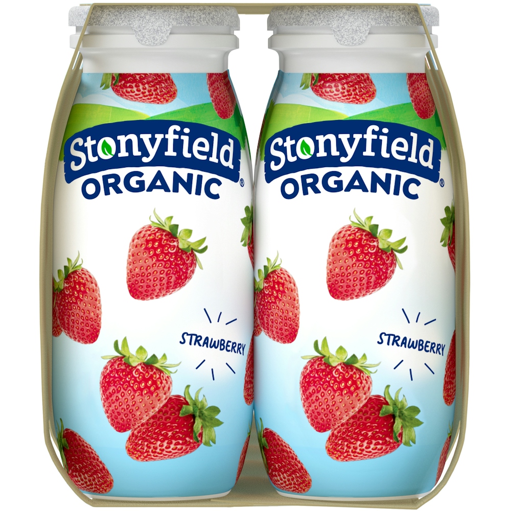 Photo of Stonyfield Organic Kids Strawberry Lowfat Yogurt Smoothies