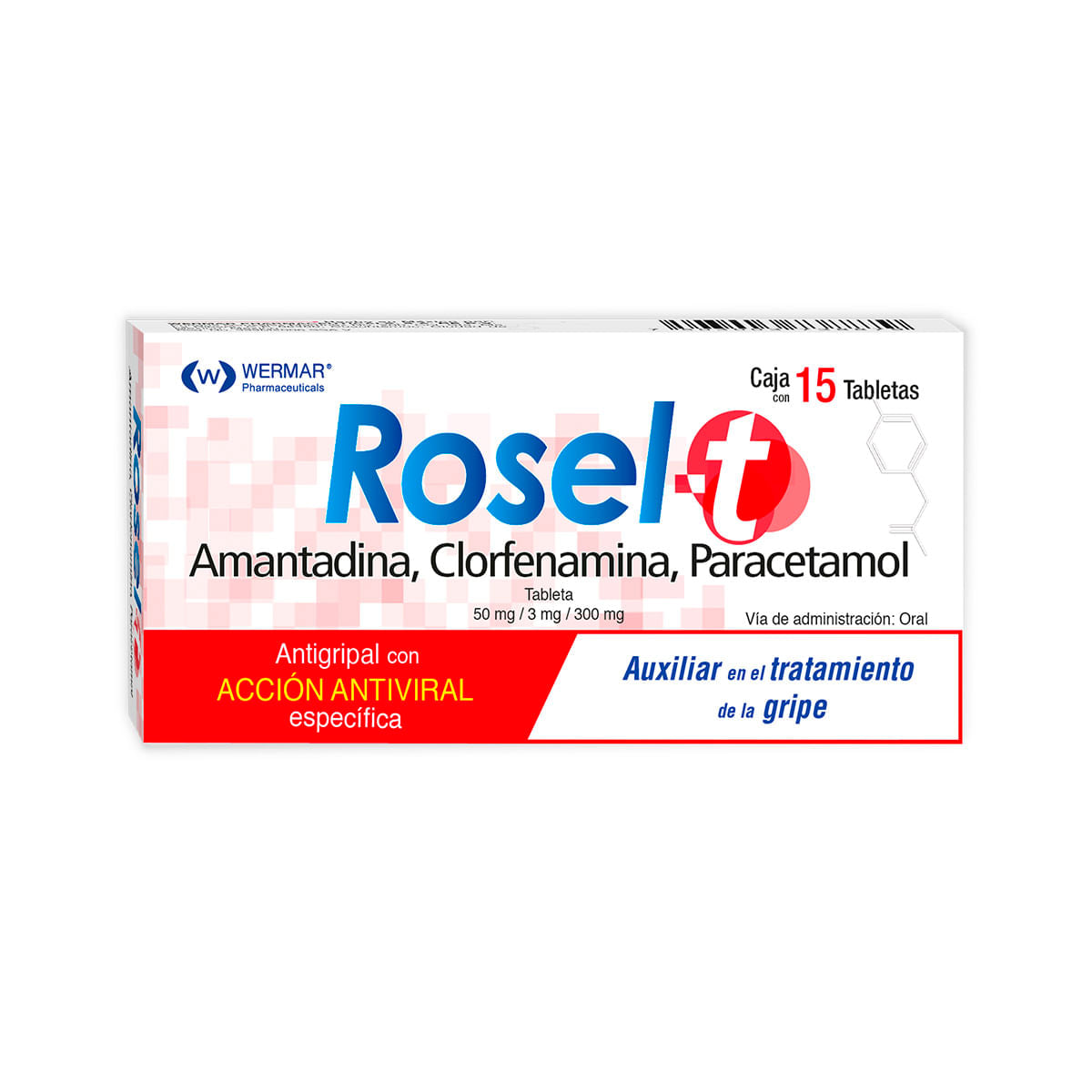 Photo of Wermar Pharmaceuticals Rosel Con 15 Tabletas