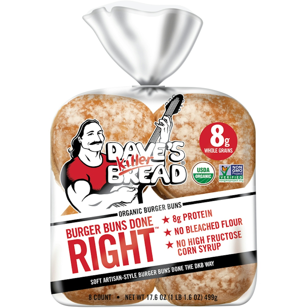 Photo of Dave's Killer Bread Organic White Burger Buns Done Right - 16oz