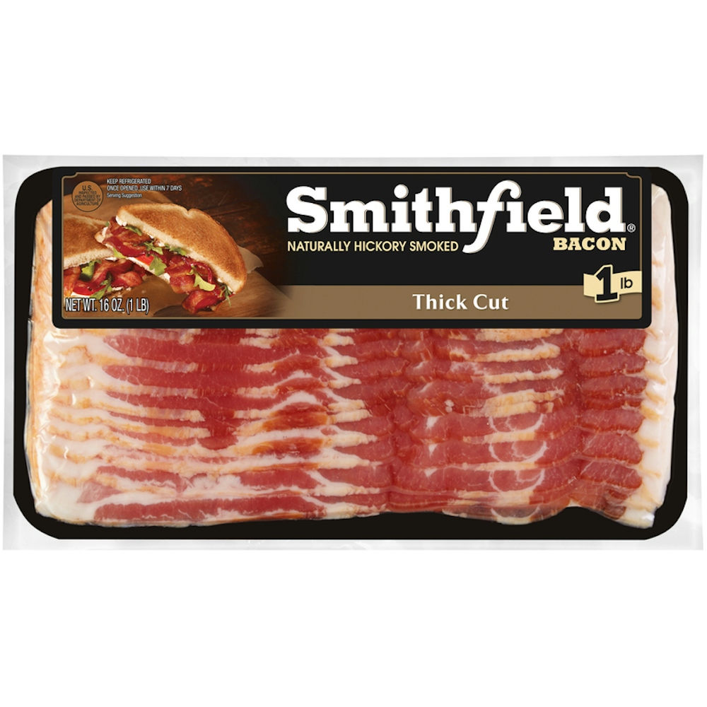Photo of Smithfield Naturally Hickory Smoked Thick Cut Bacon 1 Lb