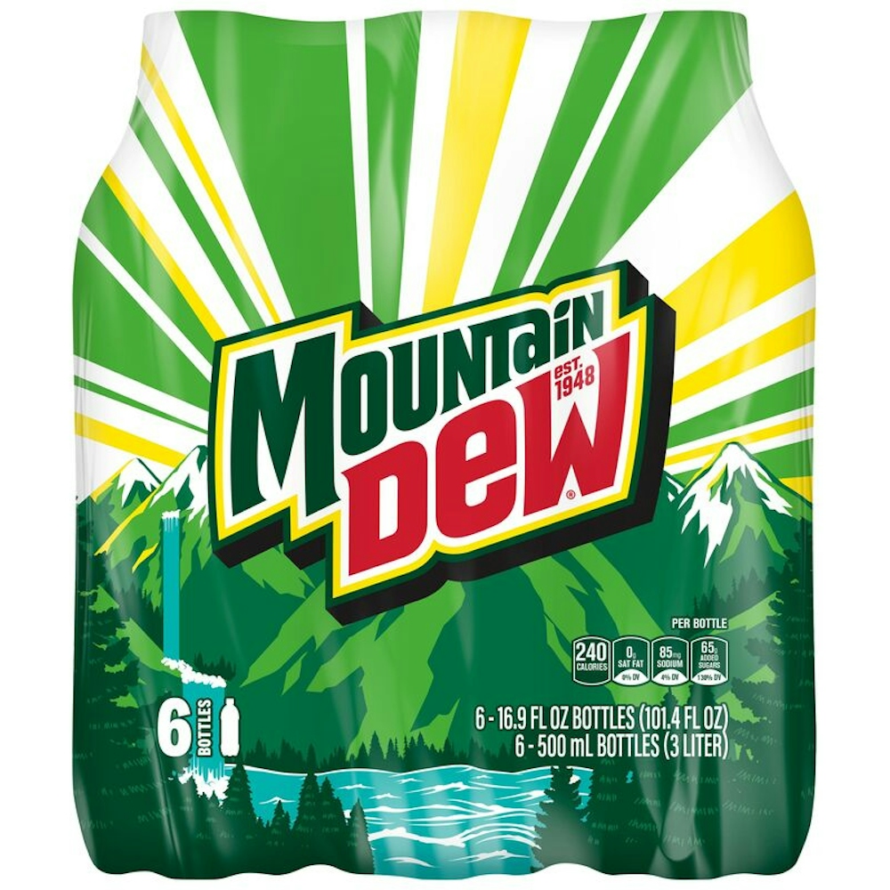 Photo of Mountain Dew Citrus Soda Pop, 16.9 Fl Oz, 6 Pack Bottles