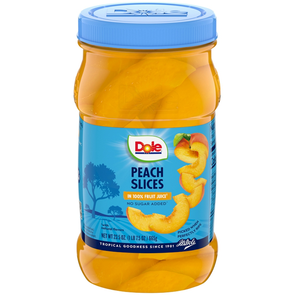 Yellow Cling Sliced Peaches in 100% Fruit Juice