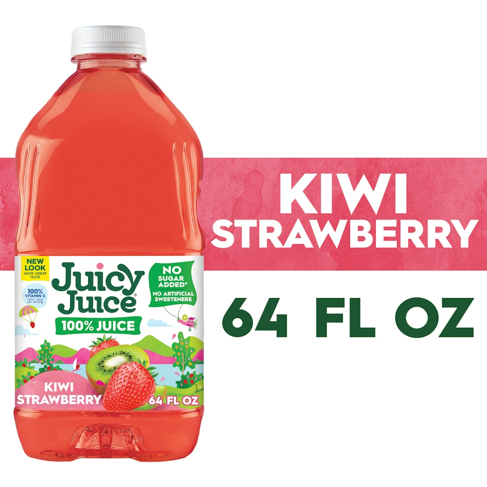 Juicy Juice Kiwi Strawberry 100% - 64 Fl Oz Bottle — UPC