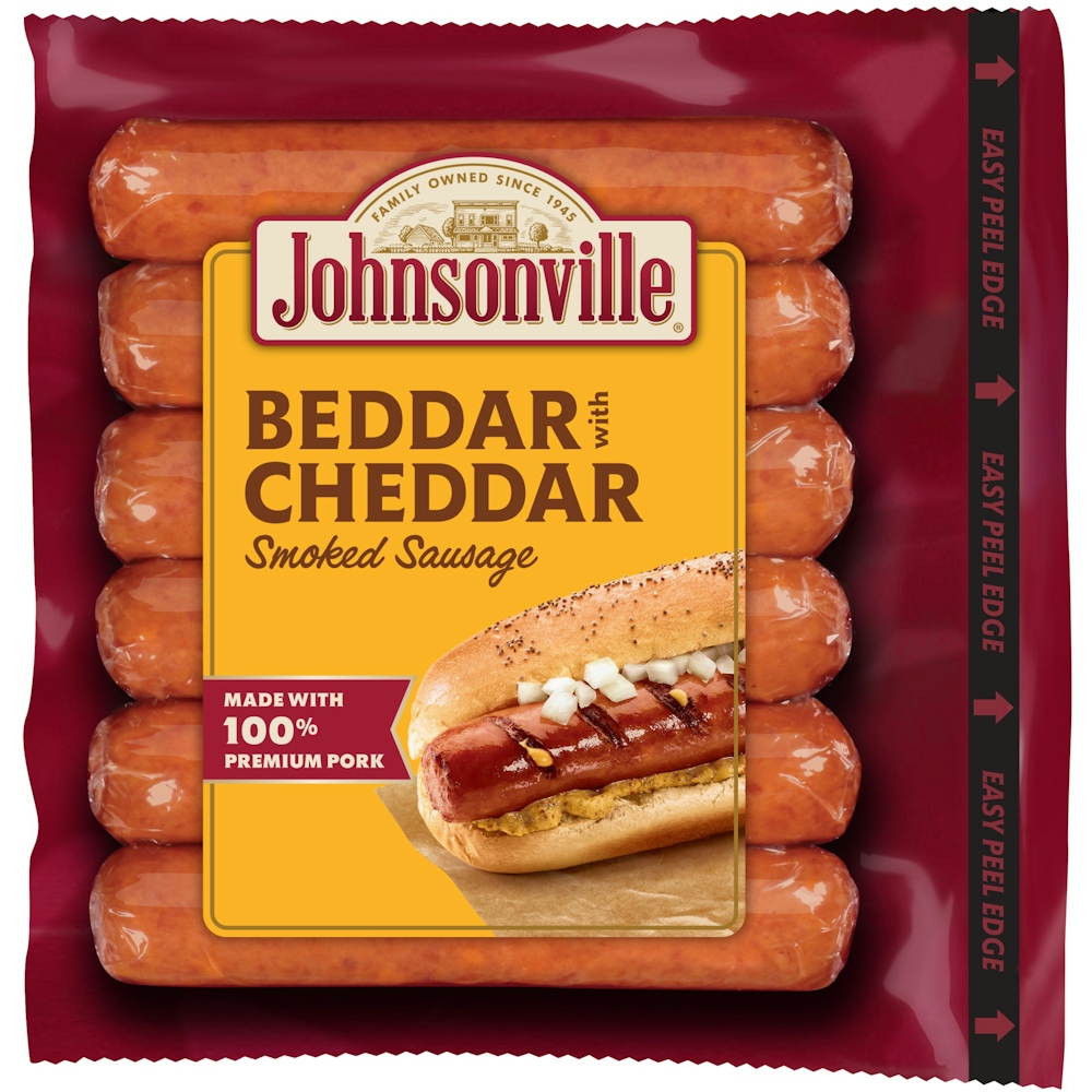 Beddar with Cheddar Smoked Sausage