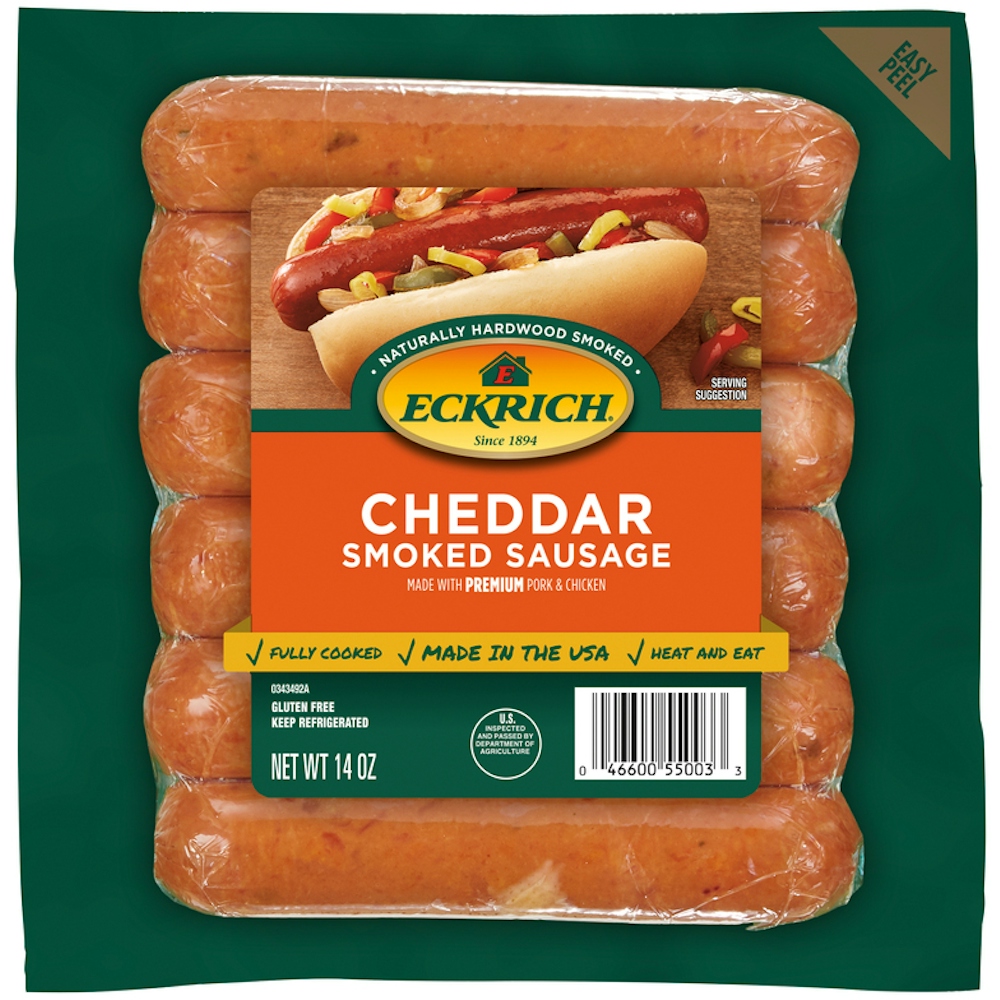 Photo of Eckrich Cheddar Smoked Sausage Links, 14 Oz