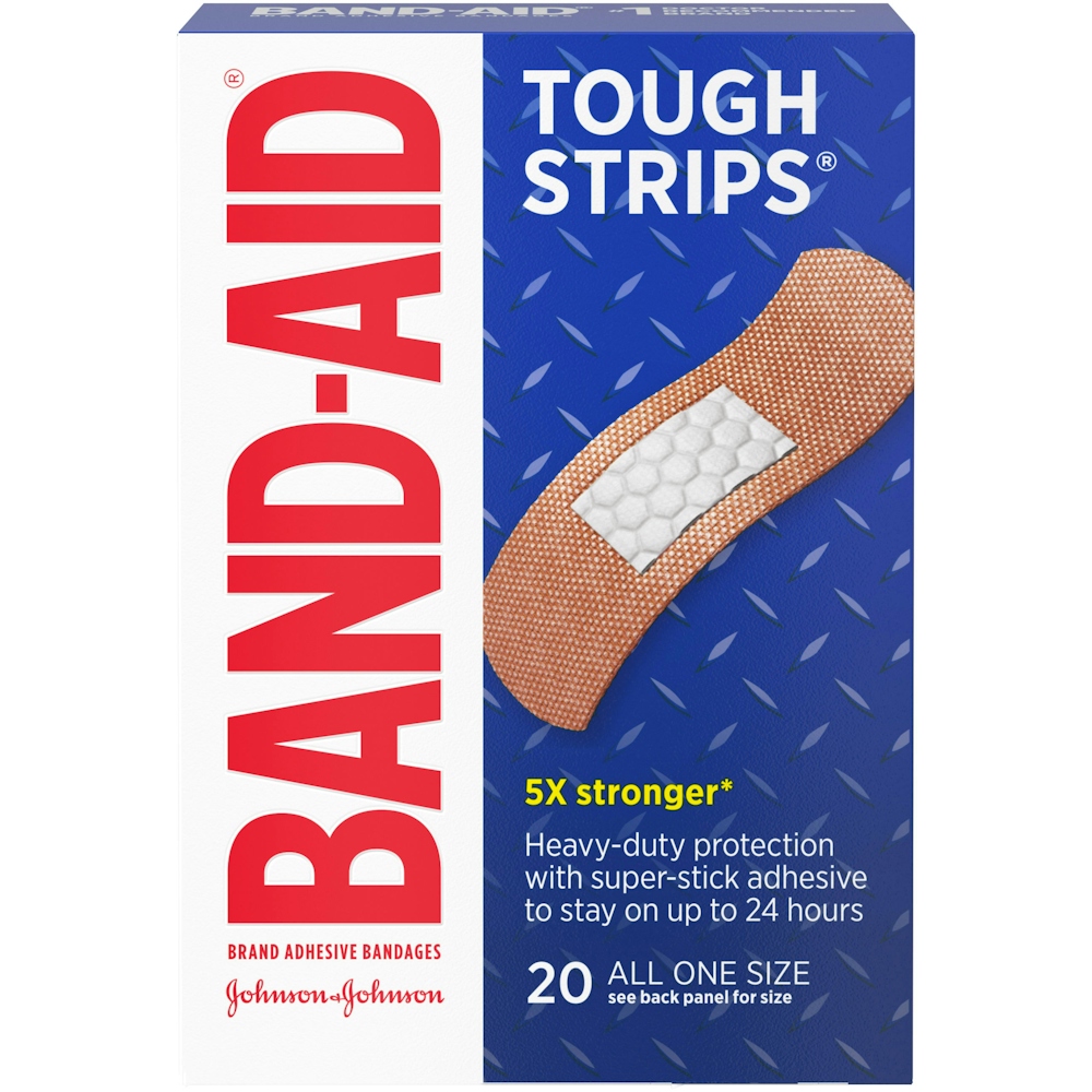 Band-Aid Brand Tough Strips Adhesive Bandages, All One Size