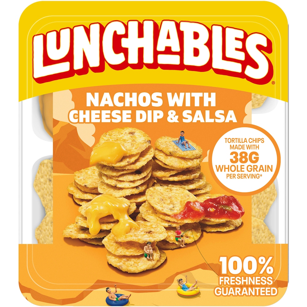 Photo of Lunchables Nachos Cheese Dip & Salsa Kids Lunch Snack 4.4 Oz Tray