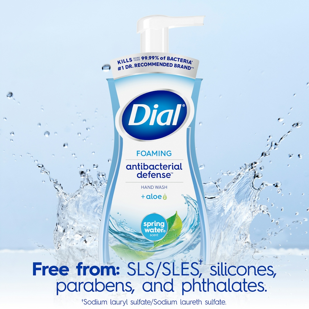 Dial Complete Spring Water Scent Foaming Antibacterial Hand Wash, 7.5 Fl Oz