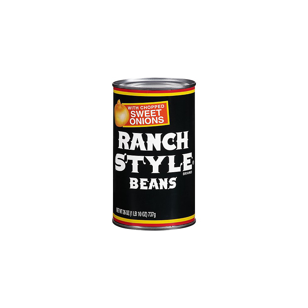 Ranch Style Beans with Chopped Sweet Onions, Canned Beans, 26 Oz