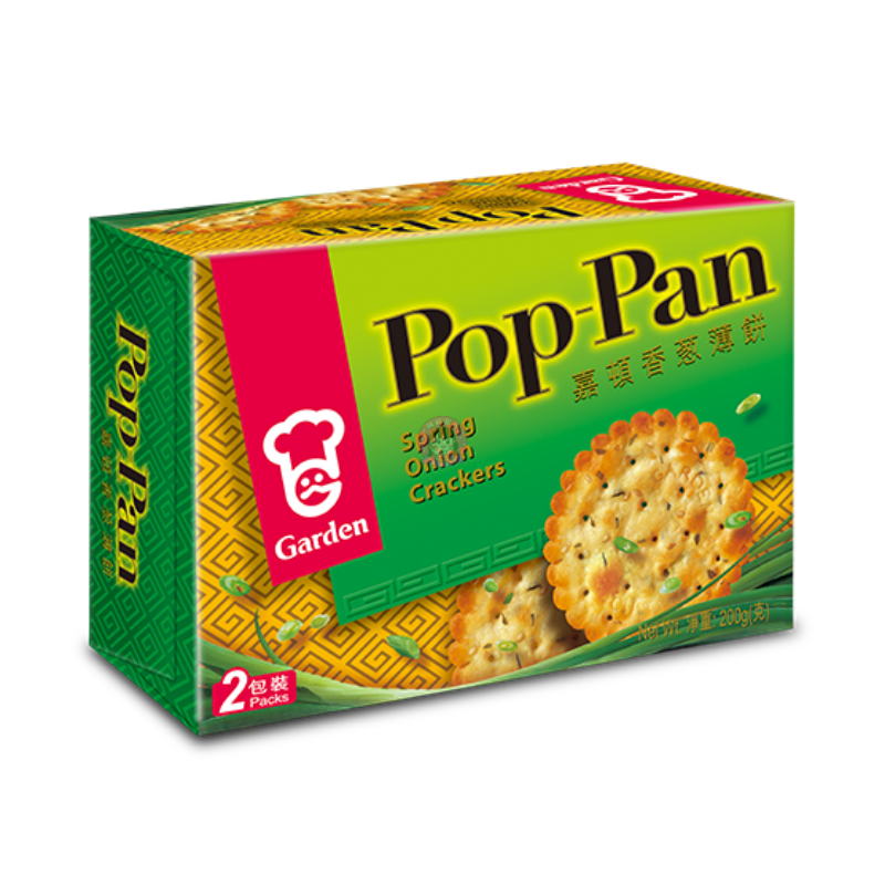 Garden Famous Pop Pan Spring Onion and Chive Crackers