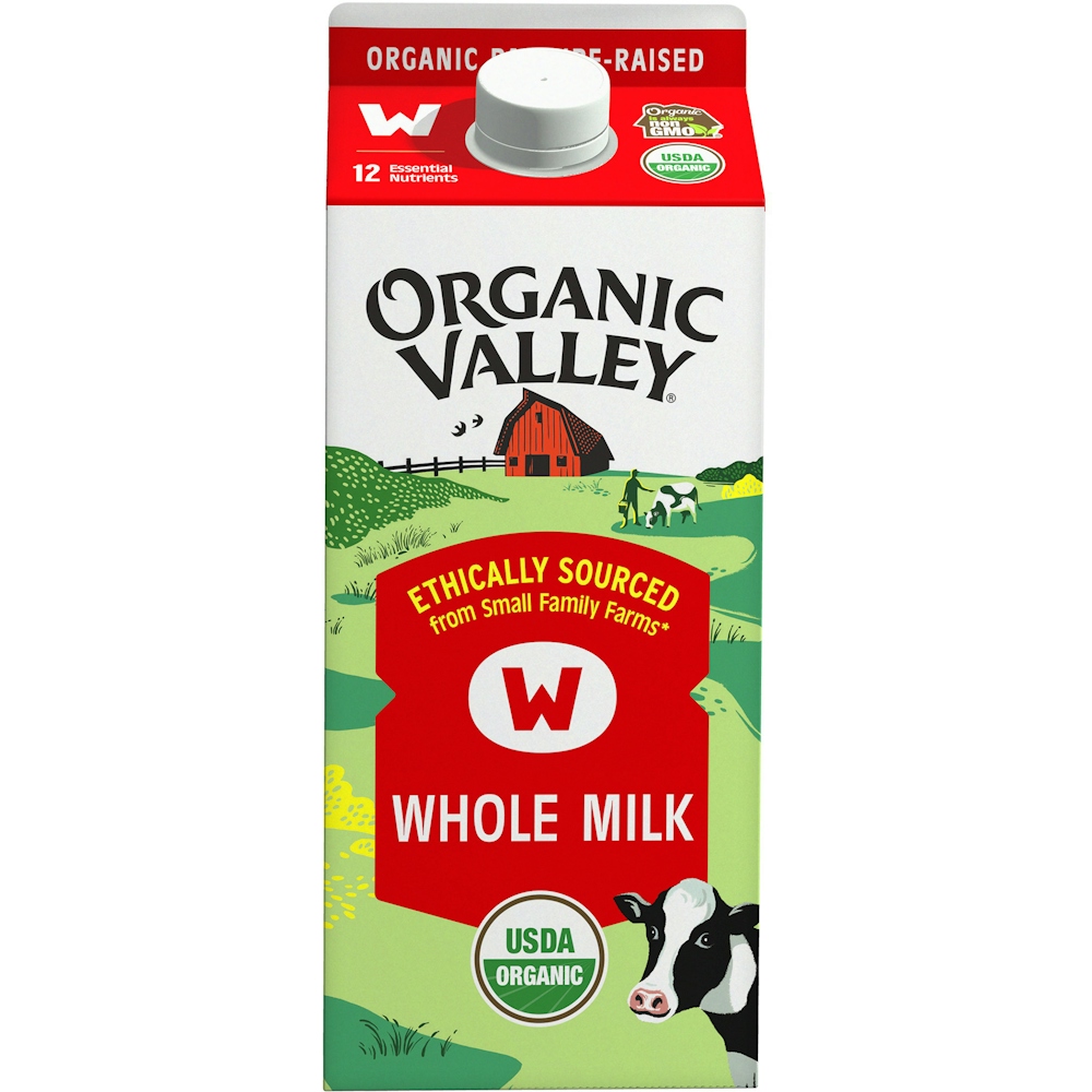 Photo of Organic Valley Whole Milk 0.5 Gal