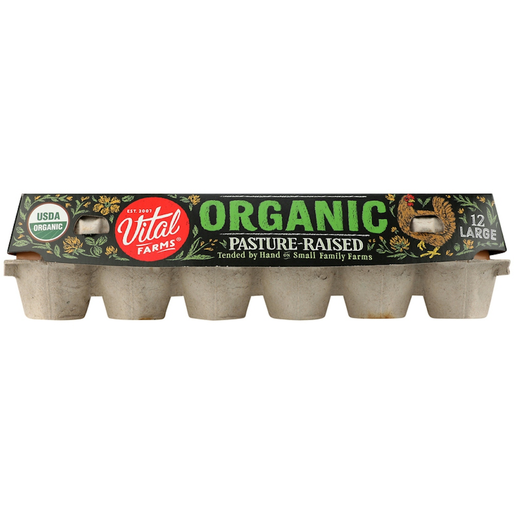 Photo of Vital Farms Organic Pasture Raised Large Grade A Eggs 12 Ct Carton
