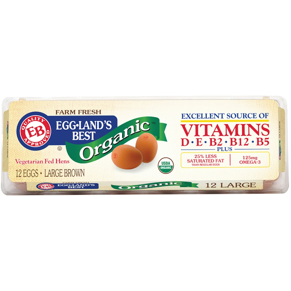 Photo of Eggland's Best Organic Cage Free Grade A Brown Eggs Large