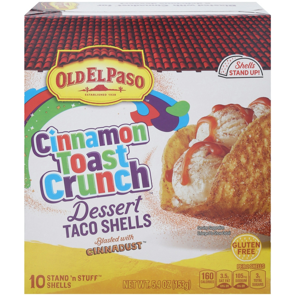 Old El Paso Cinnamon Toast Crunch Dessert Taco Shells 10 Count