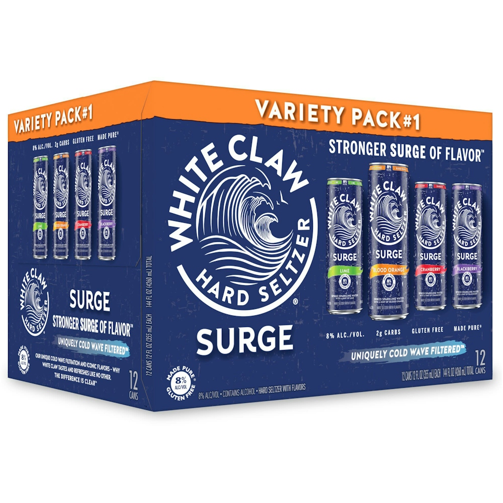 Photo of White Claw Surge Hard Seltzer Variety #1 12 Pack/12 Oz Cans
