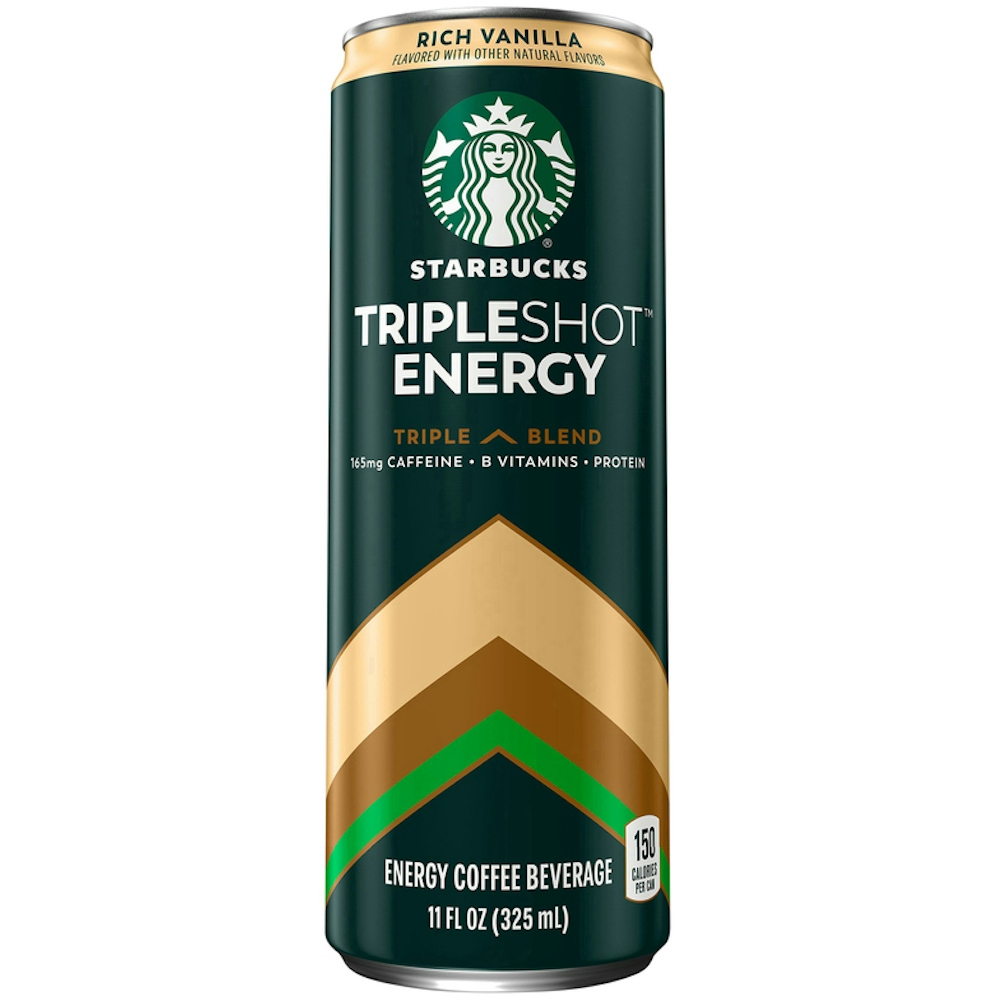 Starbucks Coffee Beverage, Energy, Rich Vanilla, Triple Blend 11 Fl Oz
