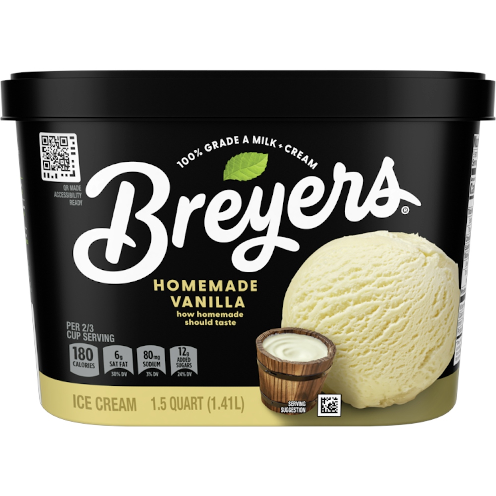 Photo of Breyers Homemade Vanilla Ice Cream - 48oz