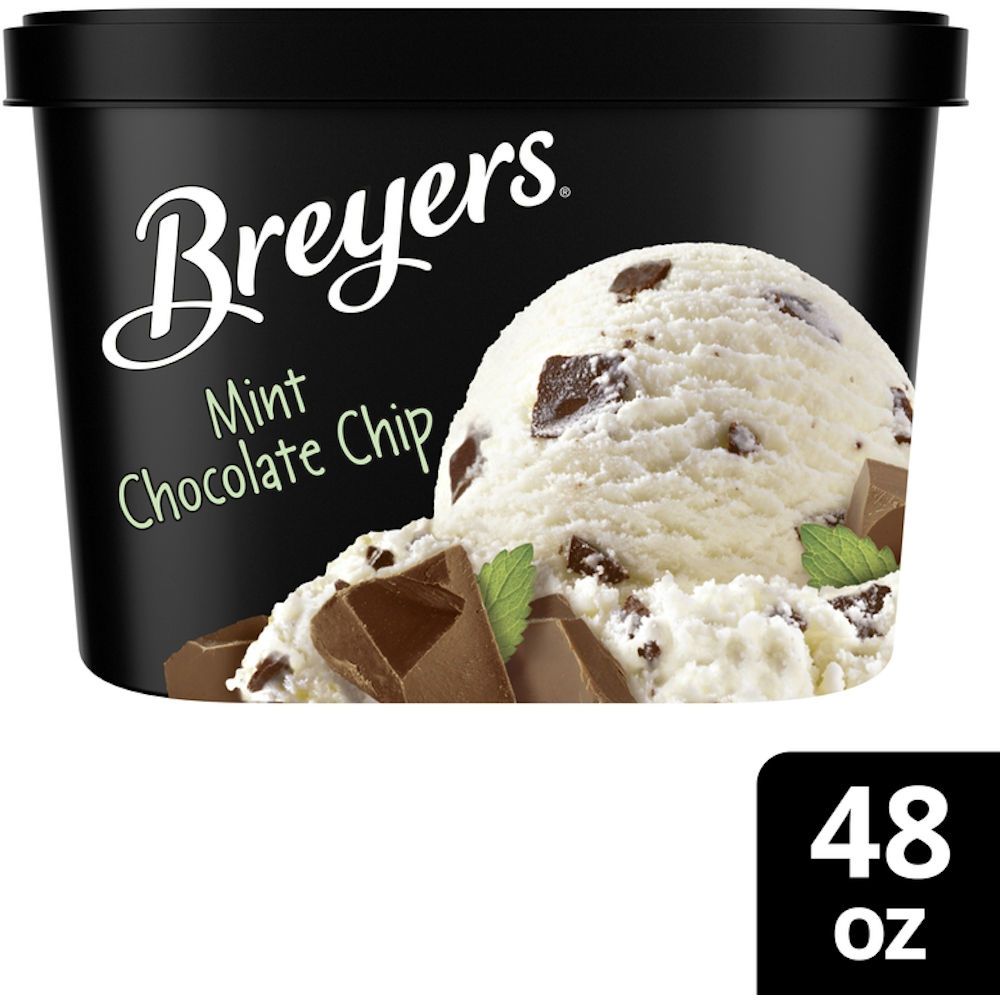 Mint Chocolate Chip Mint Ice Cream with Chocolate Flavored Chips, Mint Chocolate Chip