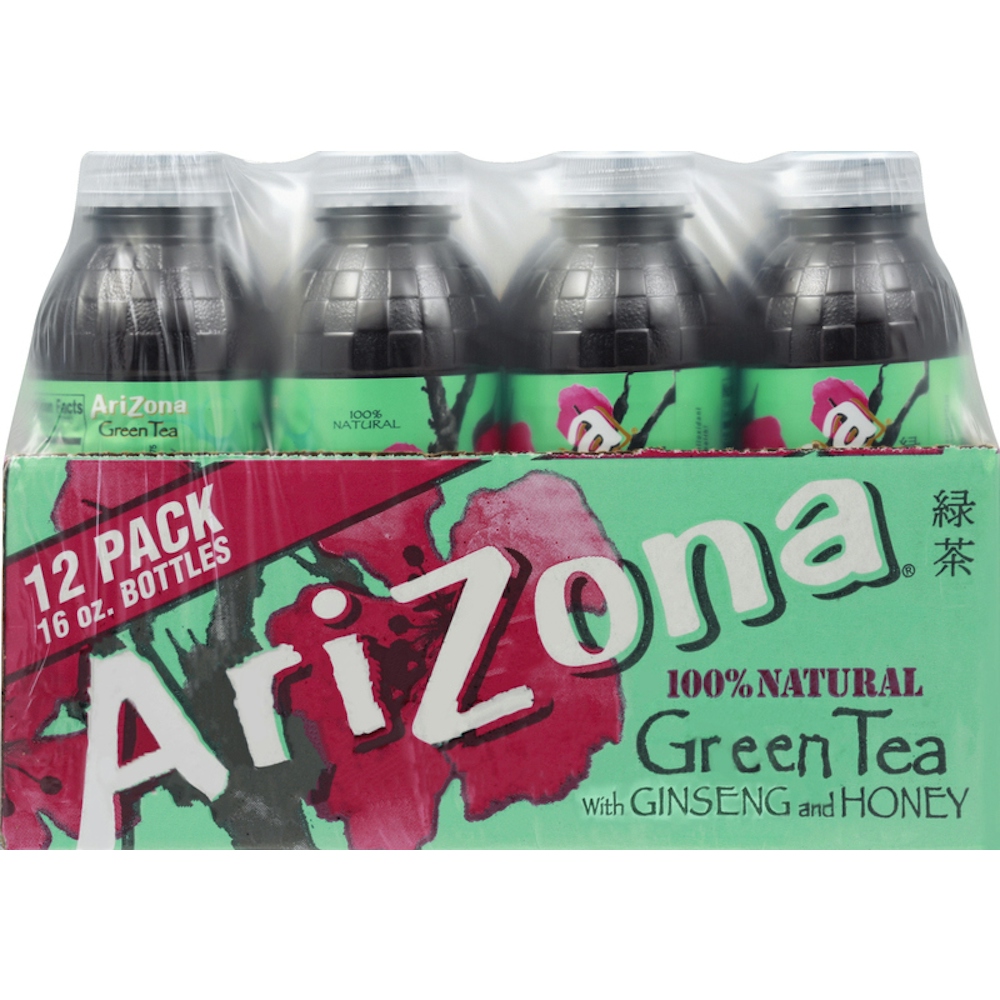 Photo of AriZona Green Tea With Ginseng And Honey - 12pk/16 Fl Oz Bottles