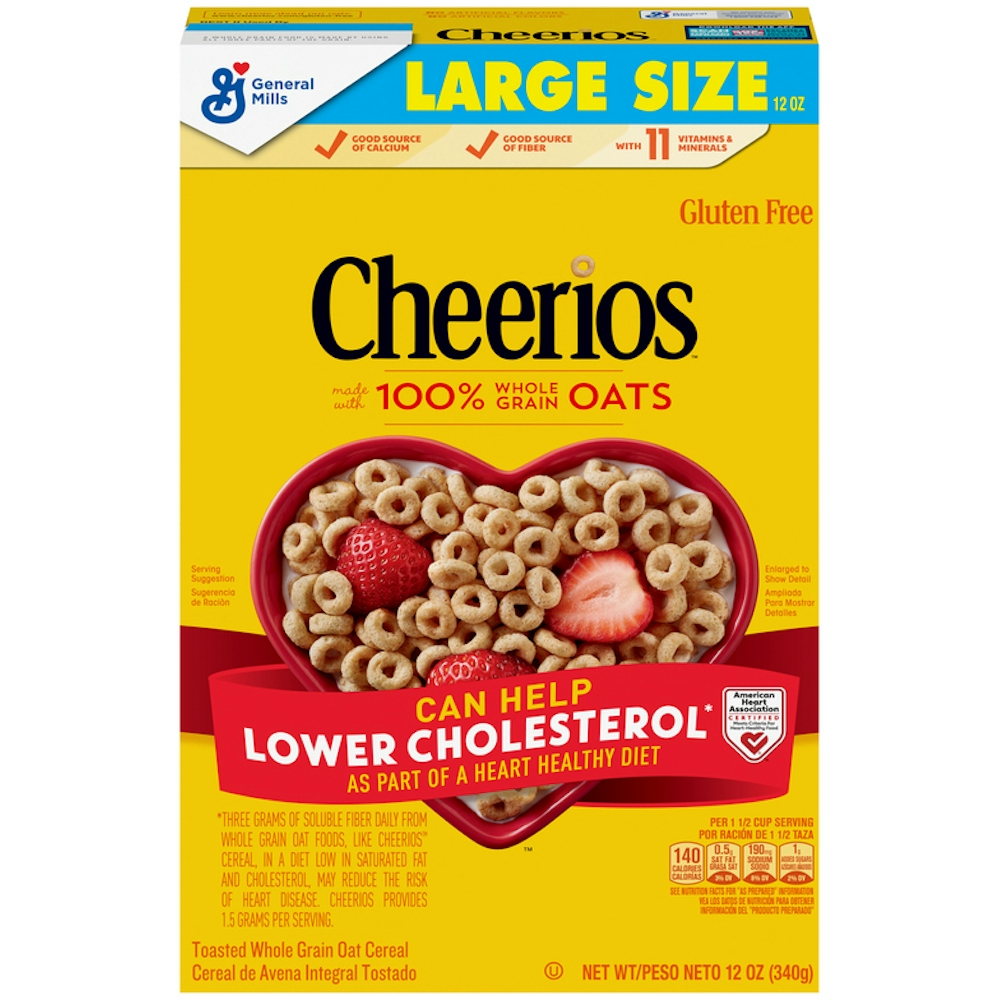 Cheerios General Mills Toasted Whole Grain Oat Cereal Large Size, 12 Oz